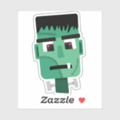 Het hoofd van het monster van Frankenstein Sticker (Vel)
