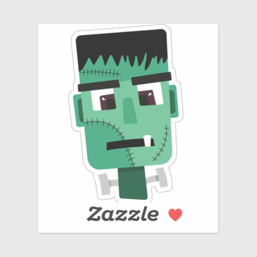 Het hoofd van het monster van Frankenstein Sticker (Vel)