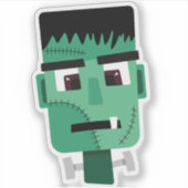Het hoofd van het monster van Frankenstein Sticker (Voorkant)