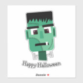 Het hoofd van het monster van Frankenstein Sticker (Vel)