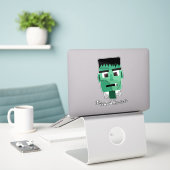 Het hoofd van het monster van Frankenstein Sticker (Laptop op bureau)