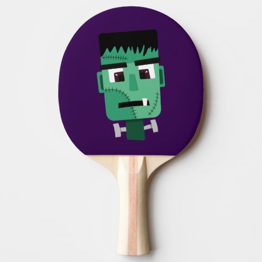Het hoofd van het monster van Frankenstein Tafeltennisbatje (Voorkant)