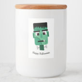 Het hoofd van het monster van Frankenstein Voedselcontainer Etiket (Voorkant)