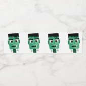 Het hoofd van het monster van Frankenstein Waterfles Etiket (Enkel label)