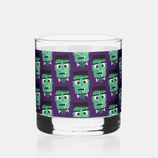 Het hoofd van het monster van Frankenstein Whisky Glas (Voorkant)