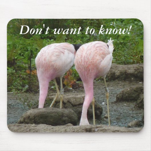Het hoofd van je in het zand steken! muismat (Voorkant)