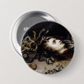 Het hoofd van Medusa Ronde Button 7,6 Cm (Voorkant /achterkant)