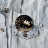 Het hoofd van Medusa Ronde Button 7,6 Cm (In situ)