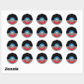 Het Hoofd van sy-Clops Clupkitz Ronde Sticker (Vel)