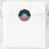 Het Hoofd van sy-Clops Clupkitz Ronde Sticker (Tas)