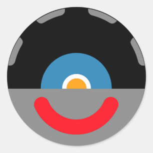 Het Hoofd van sy-Clops Clupkitz Ronde Sticker