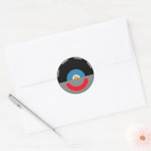 Het Hoofd van sy-Clops Clupkitz Ronde Sticker (Envelop)
