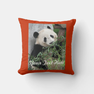Het Hoofdkussen van de panda, de Stevige Rug van Kussen