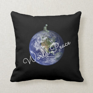 Het Hoofdkussen van de Vrede van de wereld Kussen