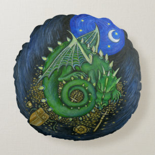 Het hoofdkussen van het Leger van de Draak Rond Kussen