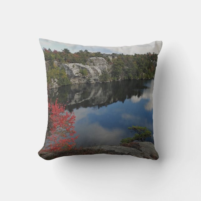 Het Hoofdkussen van Minnwaska van het meer Kussen (Voorkant)