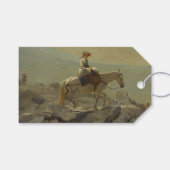 Het hoofdstel pad, witte bergen (Winslow Homer) Cadeaulabel (Voorkant (Horizontaal))