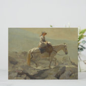 Het hoofdstel pad, witte bergen (Winslow Homer) Kaart (Staand voorkant)