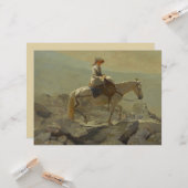 Het hoofdstel pad, witte bergen (Winslow Homer) Kaart (Voorkant / Achterkant in situ)