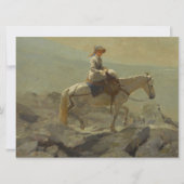 Het hoofdstel pad, witte bergen (Winslow Homer) Kaart (Voorkant)