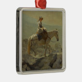 Het hoofdstel pad, witte bergen (Winslow Homer) Metalen Ornament (Rechts)