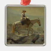 Het hoofdstel pad, witte bergen (Winslow Homer) Metalen Ornament (Voorkant)