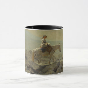 Het hoofdstel pad, witte bergen (Winslow Homer) Mok