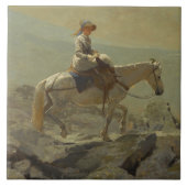 Het hoofdstel pad, witte bergen (Winslow Homer) Tegeltje (Voorkant)