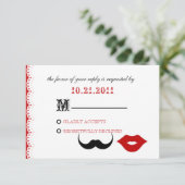 HET HOOFDSTUK - APPEL RED RSVP KAARTJE (Staand voorkant)