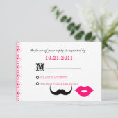 HET HOOFDSTUK - PINK RSVP KAARTJE (Staand voorkant)
