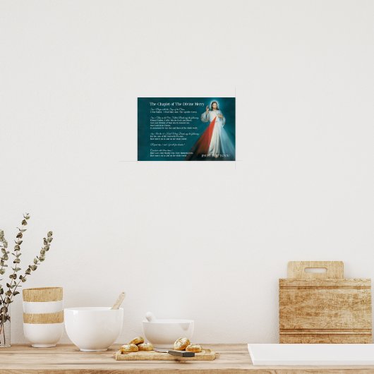 Het HOOFDSTUK van de DIVINE MERCY Prayer Poster (Keuken)