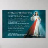Het HOOFDSTUK van de DIVINE MERCY Prayer Poster (Voorkant)