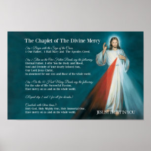 Het HOOFDSTUK van de DIVINE MERCY Prayer Poster