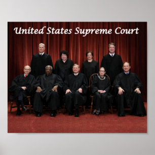 Het Hooggerechtshof Justices 2018 van Verenigde Poster