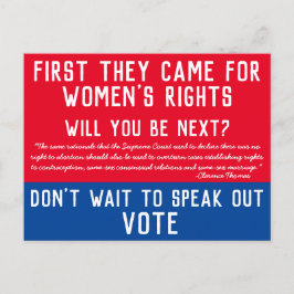 Het Hooggerechtshof neemt de rechten weg Briefkaart