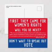 Het Hooggerechtshof neemt de rechten weg Briefkaart (Voorkant / Achterkant)