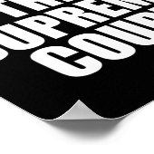 Het Hooggerechtshof Politieke Progressieve Poster (Hoek)