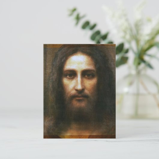 HET HOOGGEZICHT VAN JESUS BRIEFKAART (Staand voorkant)