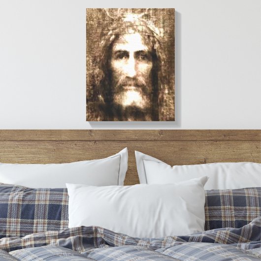 HET HOOGGEZICHT VAN JESUS CANVAS AFDRUK (Insitu (Slaapkamer))