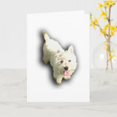 Het Hoogland Terrier van het westen Kaart (Gele Bloem)