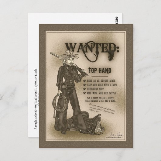 Het hoogste Briefkaart van de Veedrijfster van de (Voorkant / Achterkant)