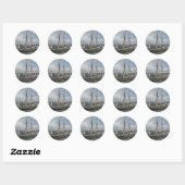 Het hoogste schip in Halifax Ronde Sticker (Vel)