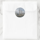 Het hoogste schip in Halifax Ronde Sticker (Tas)