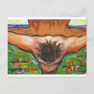 Het hoogste uitzicht Crucifixe van Jezus Christus Briefkaart