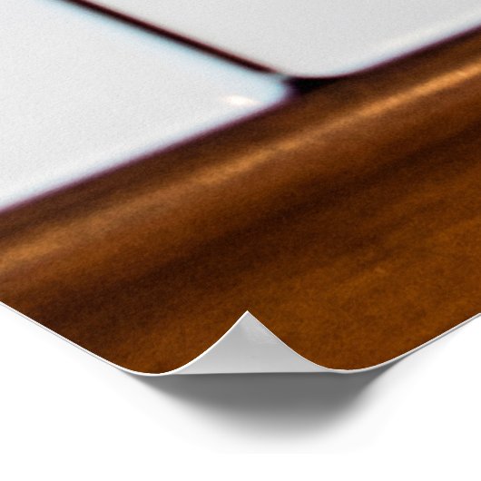 Het hoogste uitzicht van  sleutelpiano. abstract,  poster (Hoek)