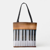 Het hoogste uitzicht van  sleutelpiano. abstract,  tote bag (Achterkant)