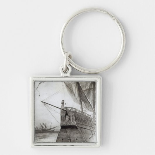 Het hoogtepunt op de avond sleutelhanger (Voorkant)