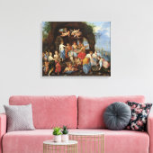 Het hoogtepunt van de Goden Canvas Afdruk (Insitu (Woonkamer))