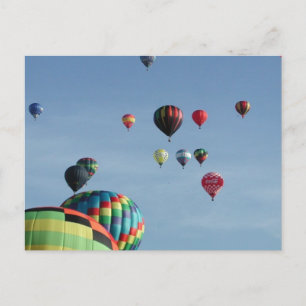 Het hoogtepunt van de hemel van hete luchtballons briefkaart