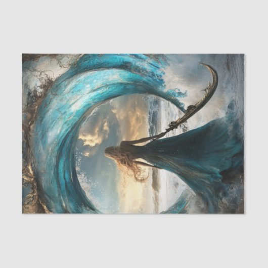 Het hoogwater17 tissuepapier (Voorkant)